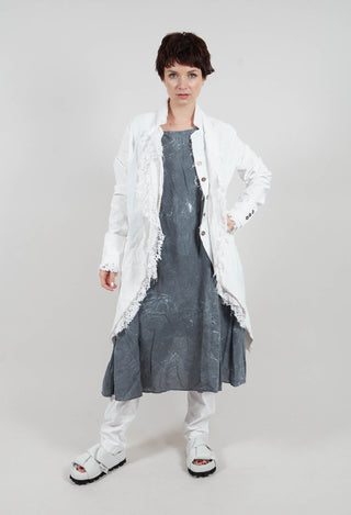 Coat with Lace Detail in Seafoam Fog - 2241205