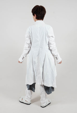 Coat with Lace Detail in Seafoam Fog - 2241205