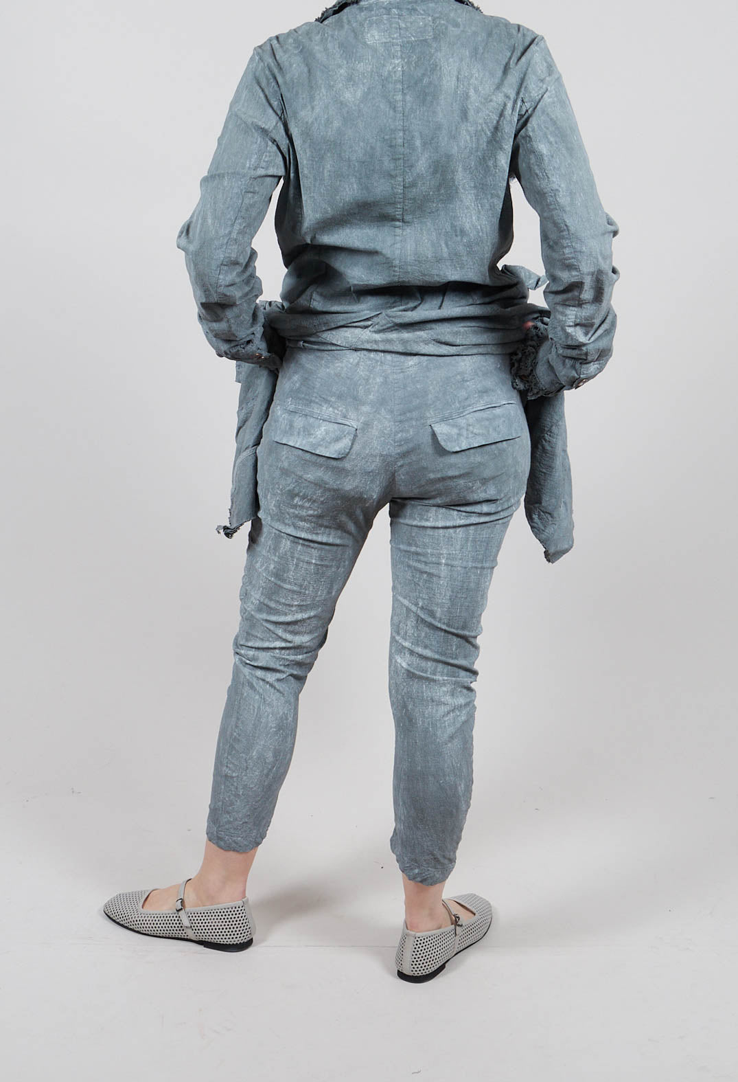 Skinny Fit Trousers in Seaweed Fog - 2240111
