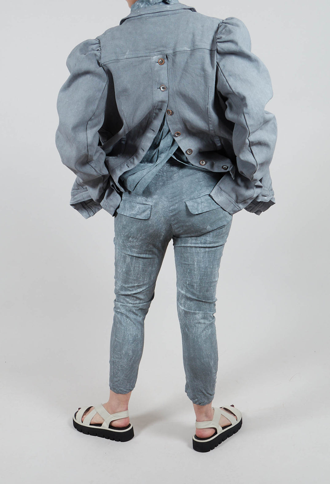 Skinny Fit Trousers in Seaweed Fog - 2240111