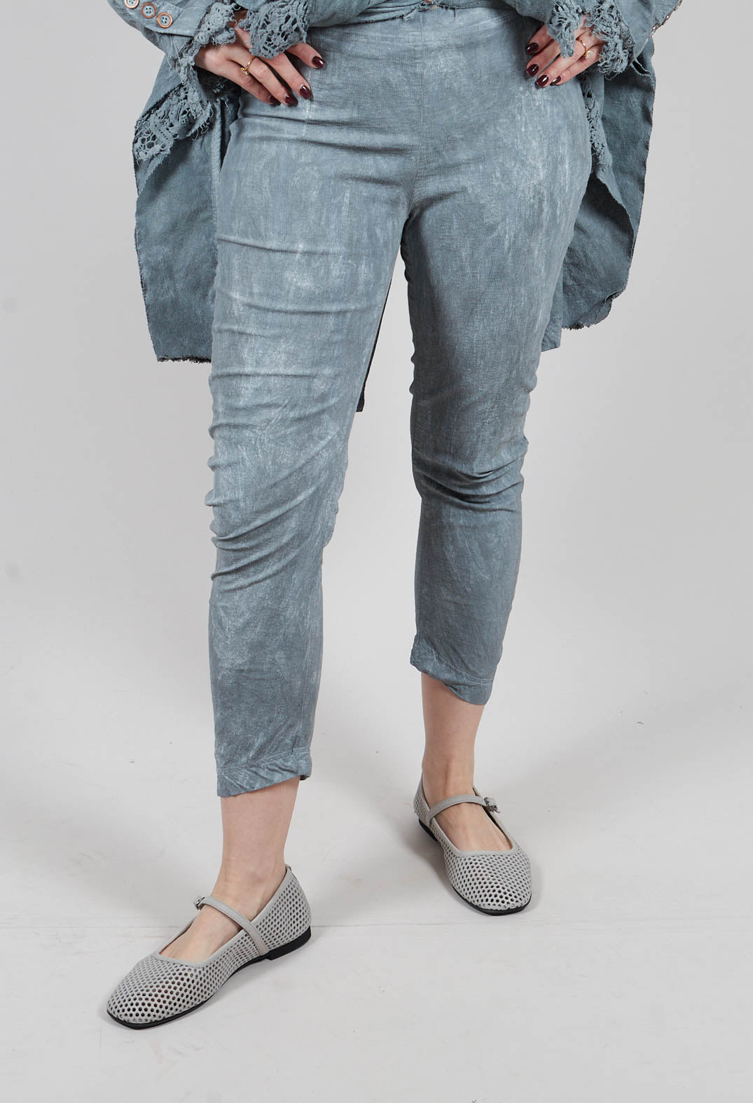 Skinny Fit Trousers in Seaweed Fog - 2240111
