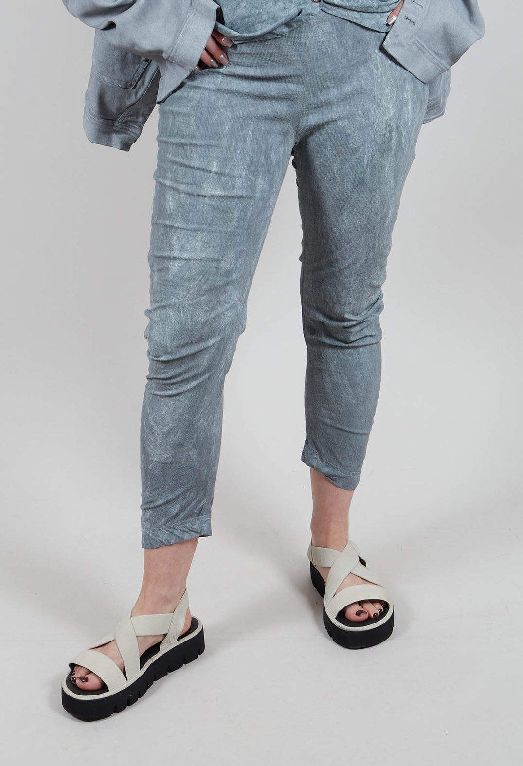 Skinny Fit Trousers in Seaweed Fog - 2240111