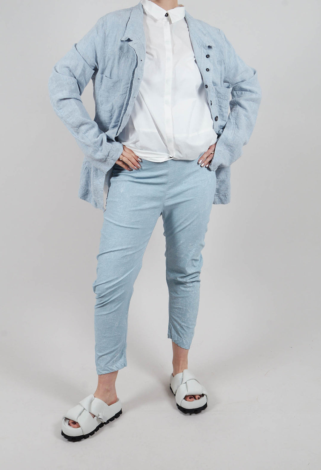 Skinny Fit Trousers in Sky Fog - 2240111