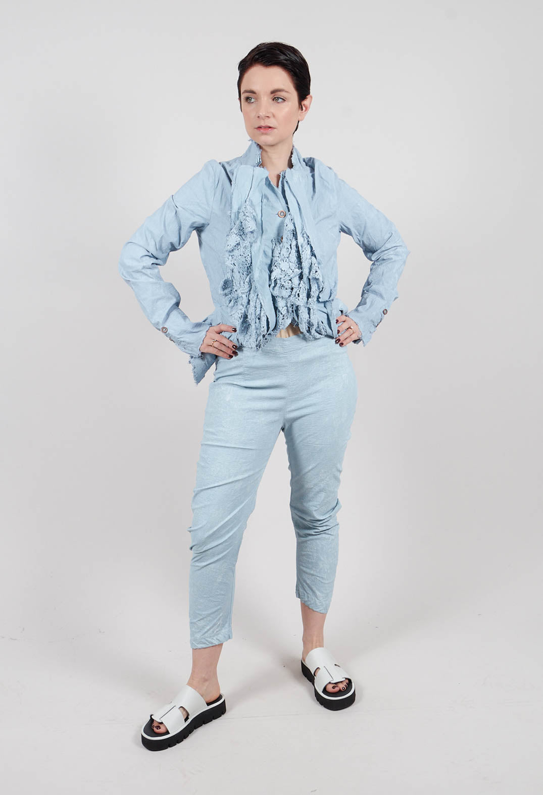 Skinny Fit Trousers in Sky Fog - 2240111