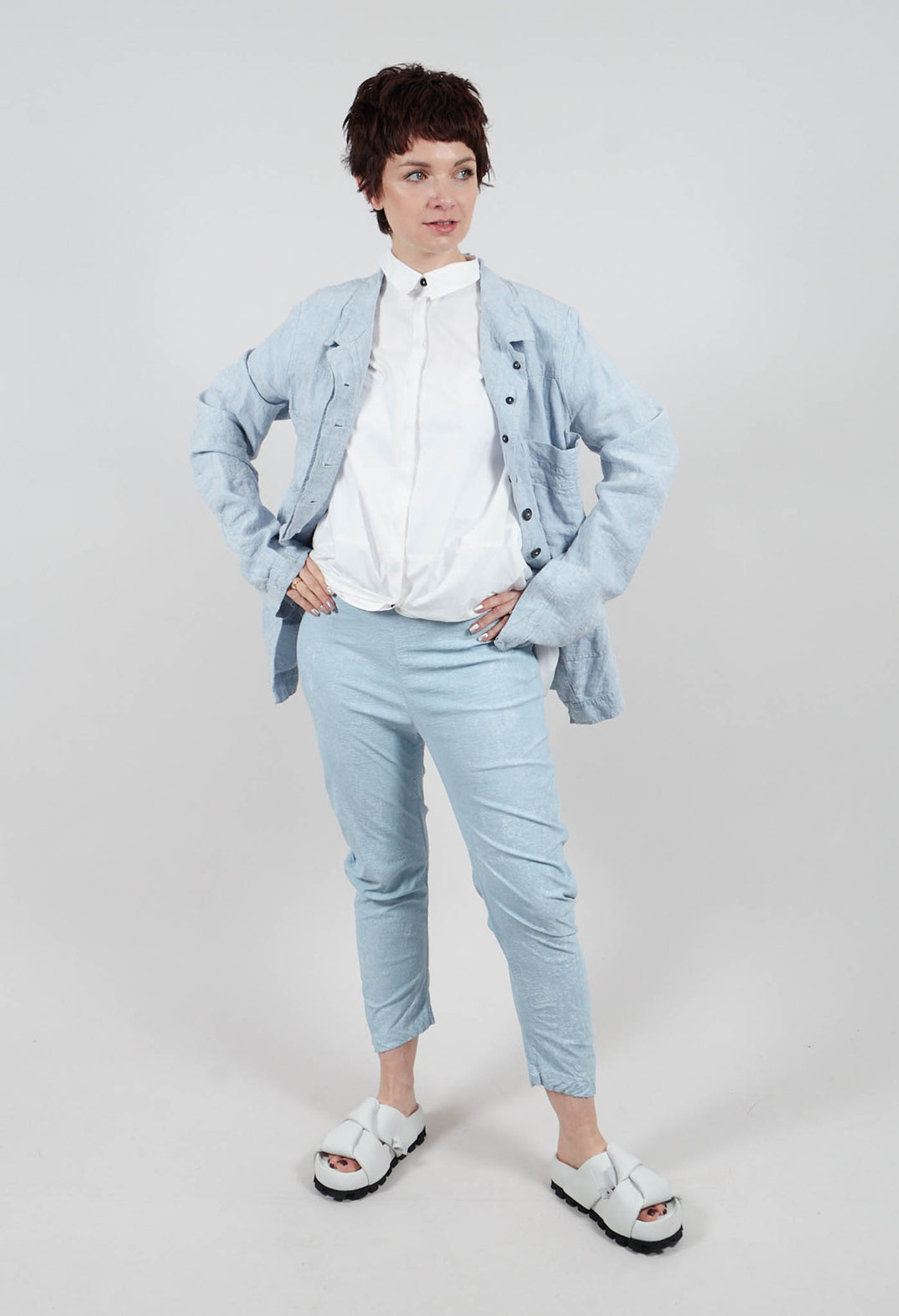 Skinny Fit Trousers in Sky Fog - 2240111