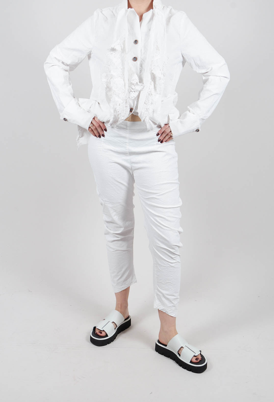 Skinny Fit Trousers in Seafoam Fog - 2240111