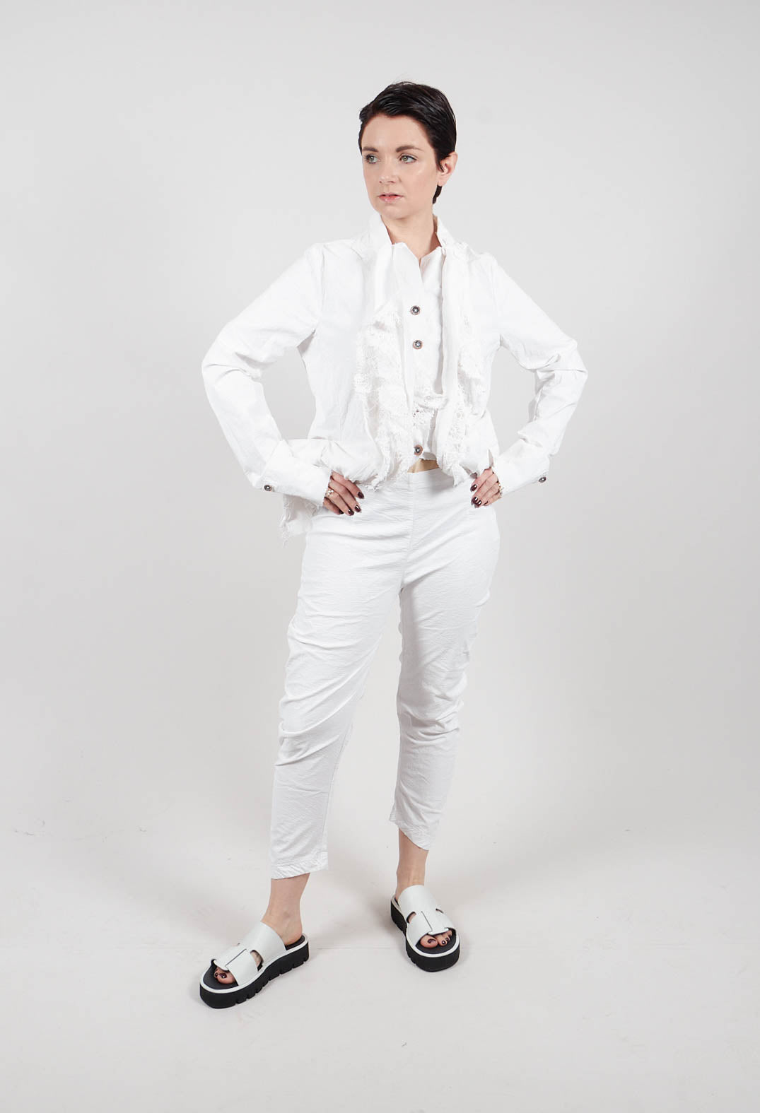 Skinny Fit Trousers in Seafoam Fog - 2240111