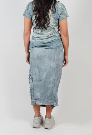 Skirt with Lace Detail in Seaweed Fog - 2240314