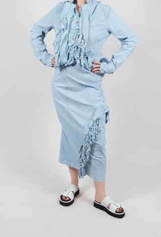 Skirt with Lace Detail in Sky Fog - 2240314