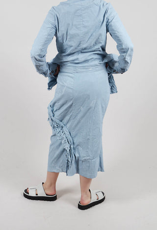 Skirt with Lace Detail in Sky Fog - 2240314