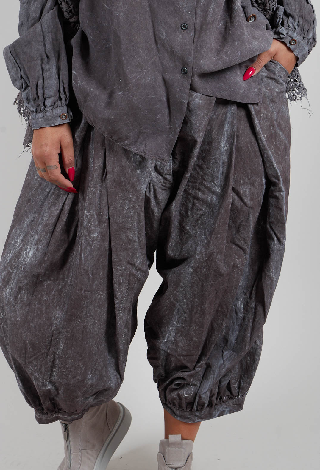 Balloon Trousers in Amber Fog - 2260101