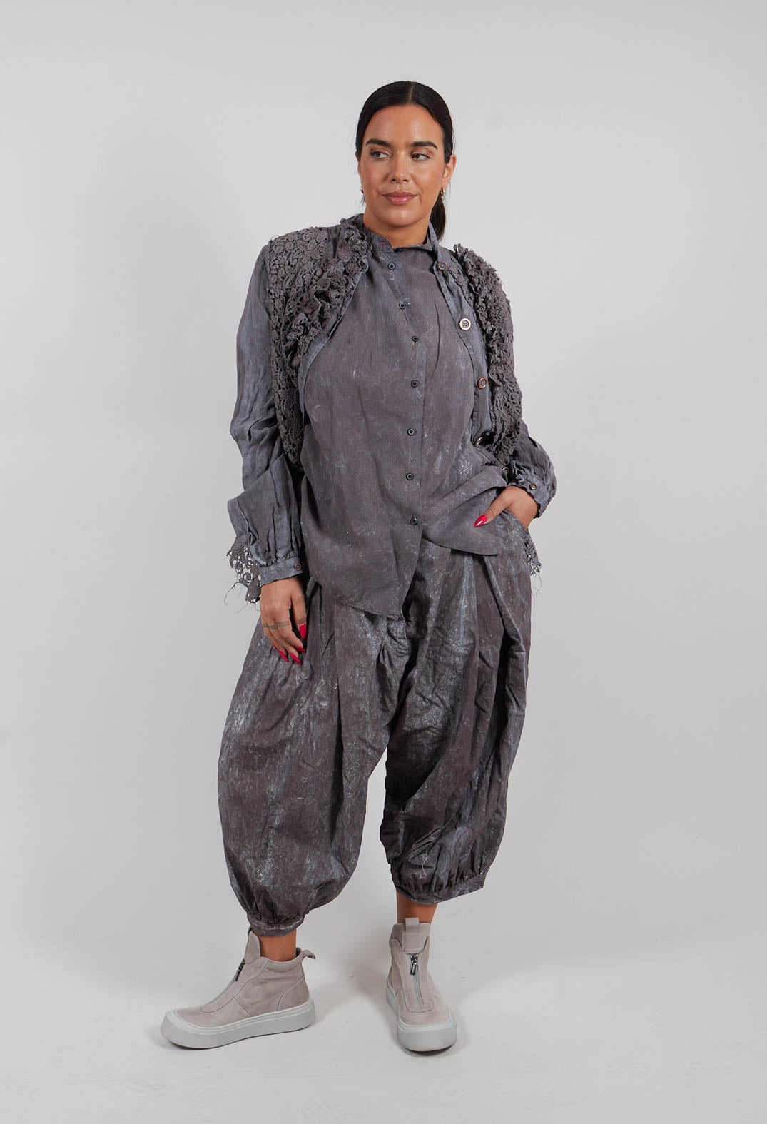 Balloon Trousers in Amber Fog - 2260101