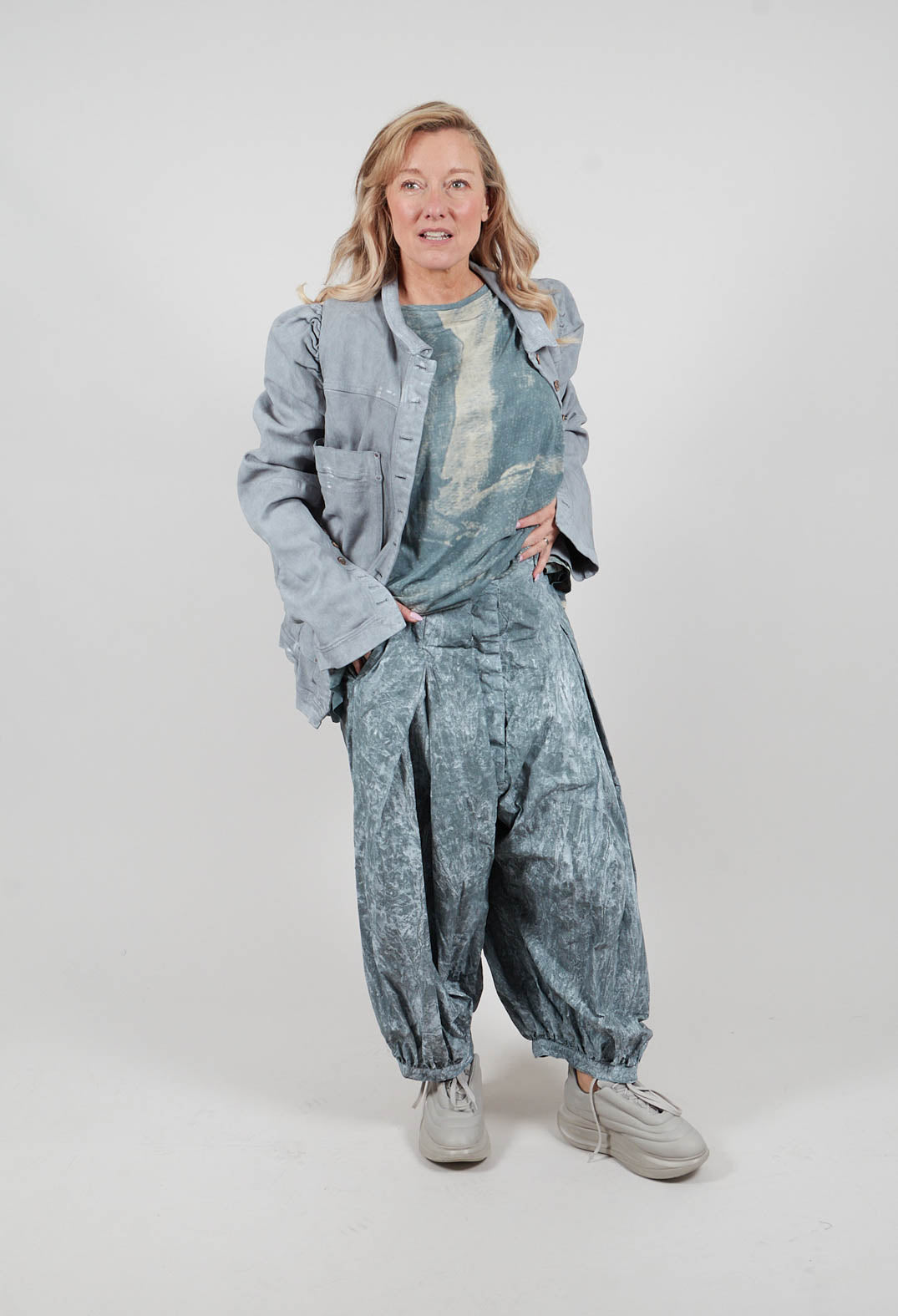 Balloon Trousers in Seaweed Fog - 2260101