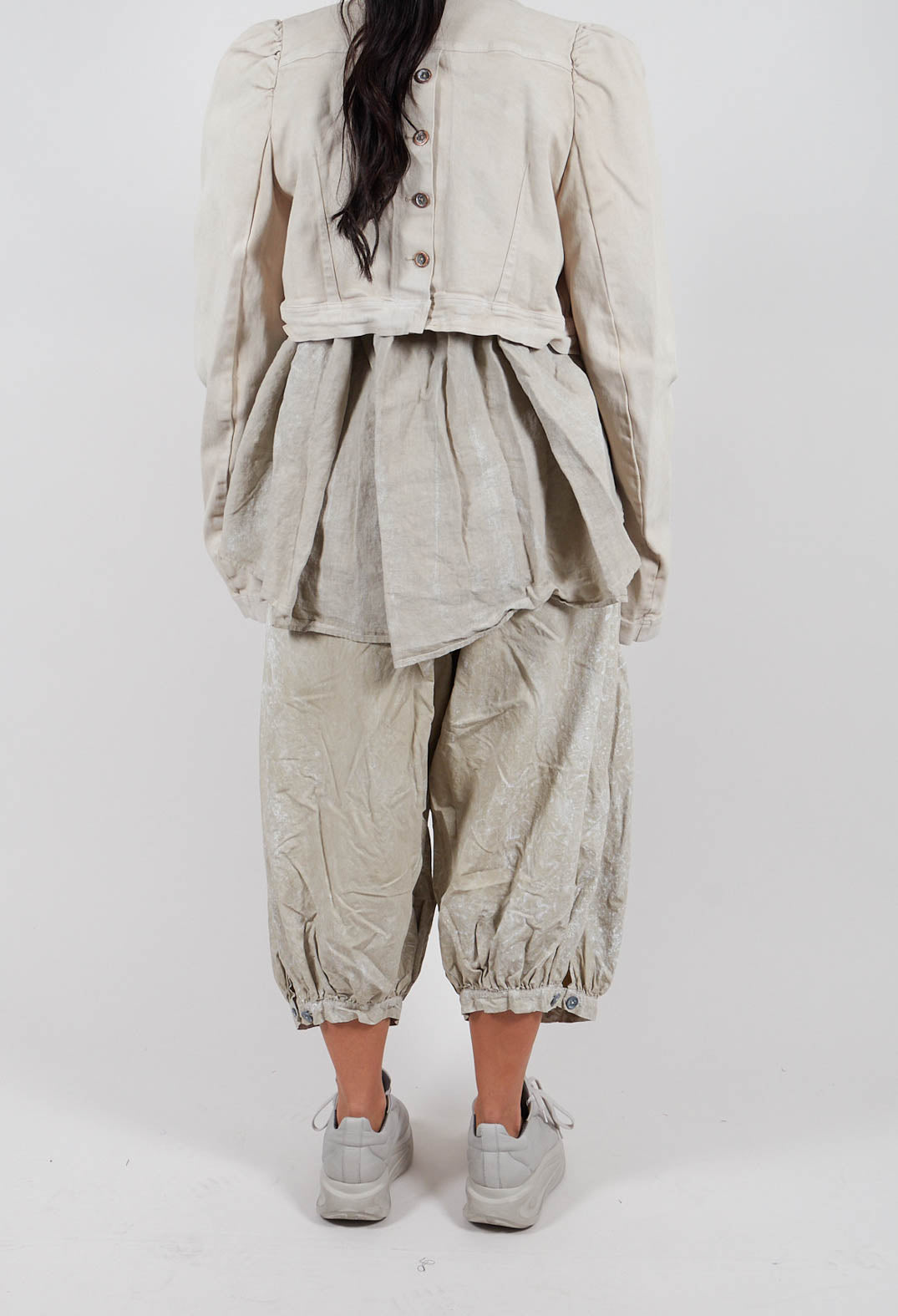 Balloon Trousers in Linen Fog - 2260101