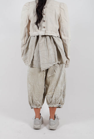 Balloon Trousers in Linen Fog - 2260101