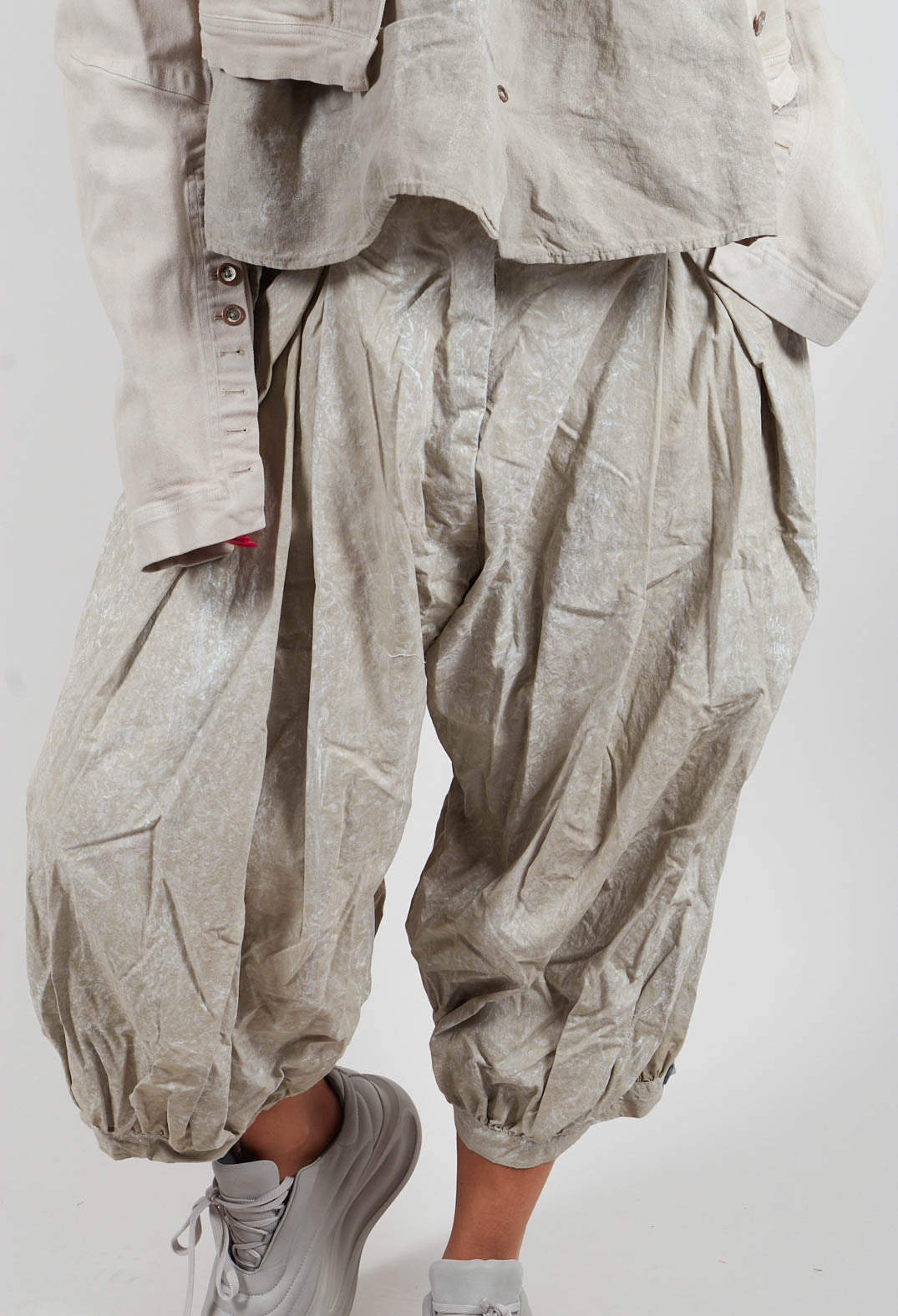 Balloon Trousers in Linen Fog - 2260101