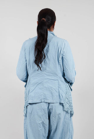 Rudholz Dip Lace Detail Jacket in Sky Fog - 2261104