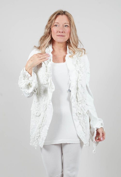 Rudholz Dip Lace Detail Jacket in Seafoam Fog - 2261104