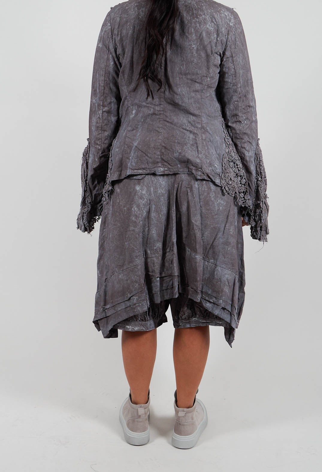 Wide Leg Trousers in Amber Fog - 2260107