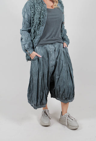 Wide Leg Trousers in Seaweed Fog - 2260107