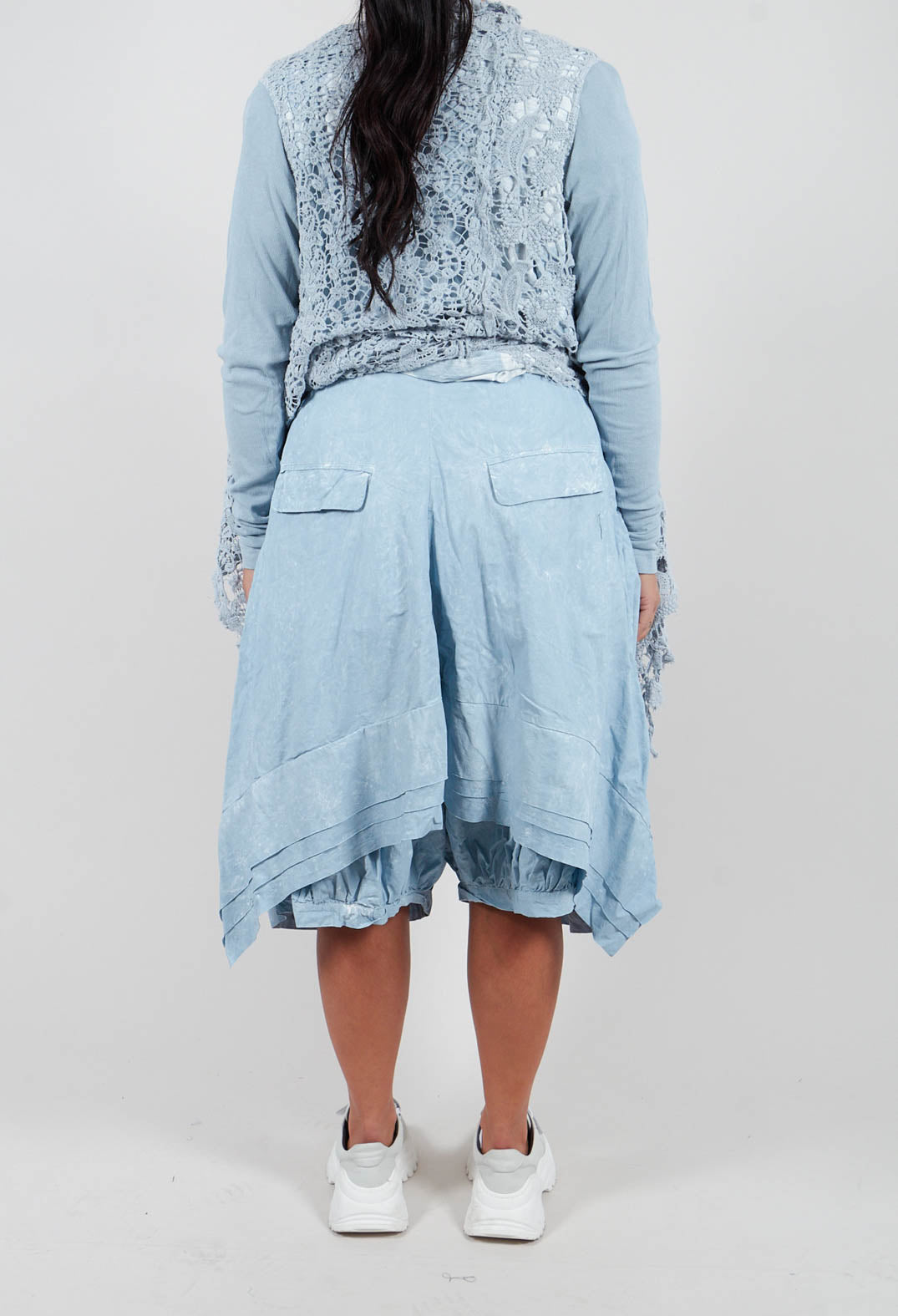 Wide Leg Trousers in Sky Fog - 2260107