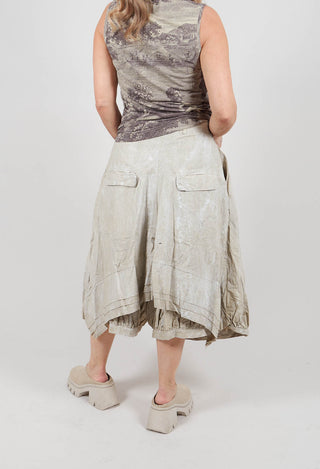 Wide Leg Trousers in Linen Fog - 2260107