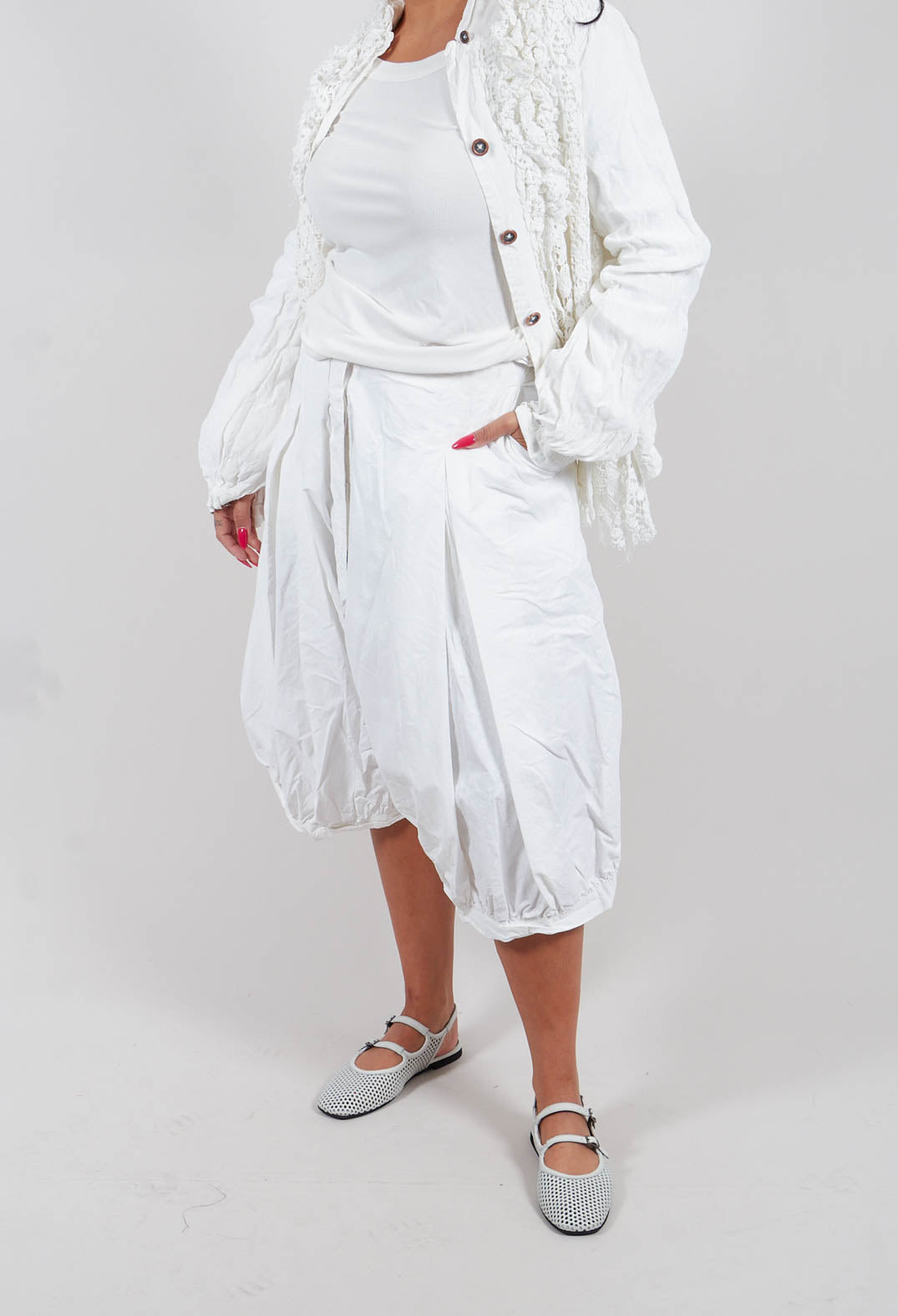 Wide Leg Trousers in Seafoam Fog - 2260107