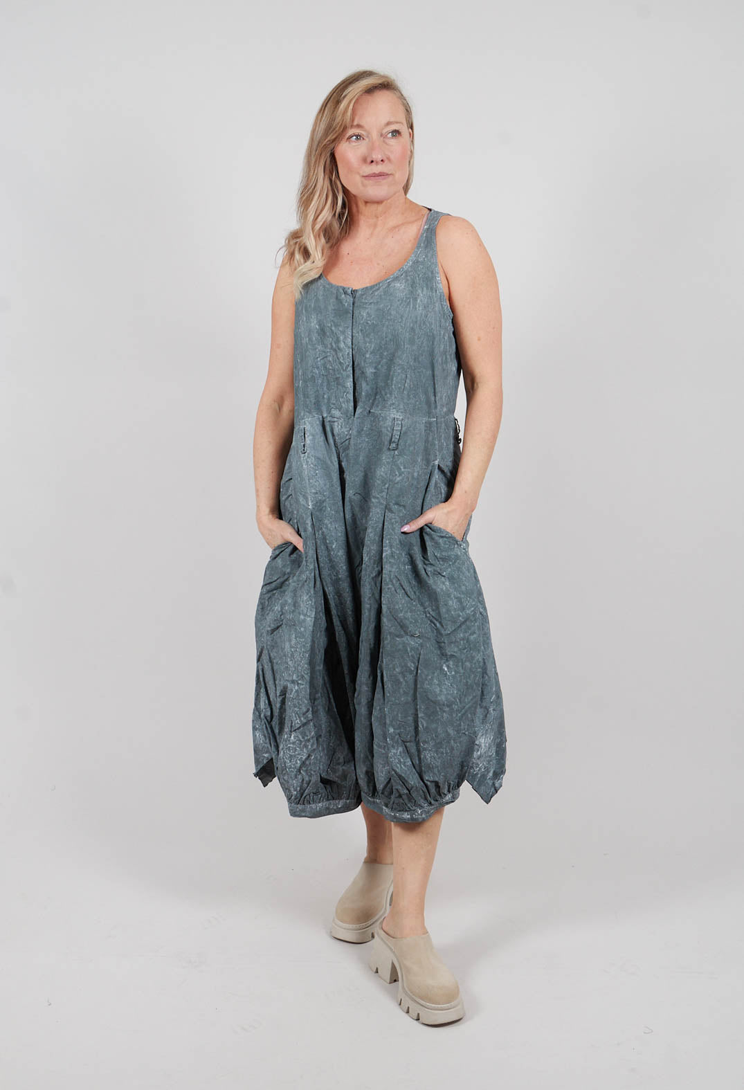 Sleeveless Jumpsuit in Seaweed Fog - 2261309