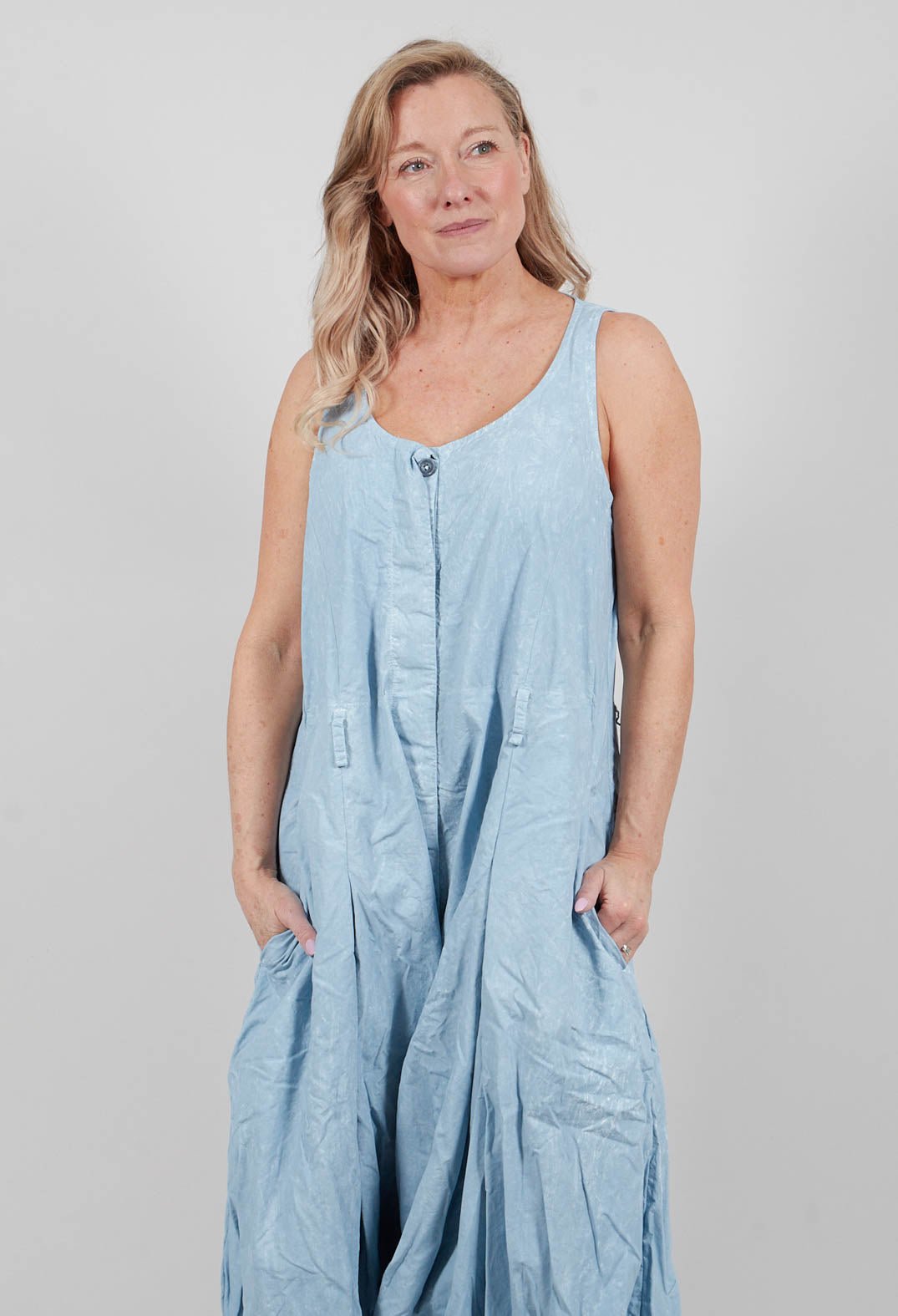 Sleeveless Jumpsuit in Sky Fog - 2261309