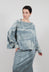 Drapped T-Shirt in Seaweed Print - 2300502