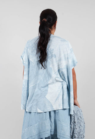 Boxy T-Shirt in Sky Print - 2300506