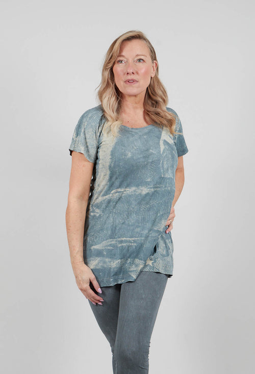 Relaxed T-Shirt in Seaweed Print - 2300509