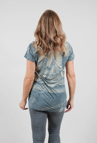 Relaxed T-Shirt in Seaweed Print - 2300509