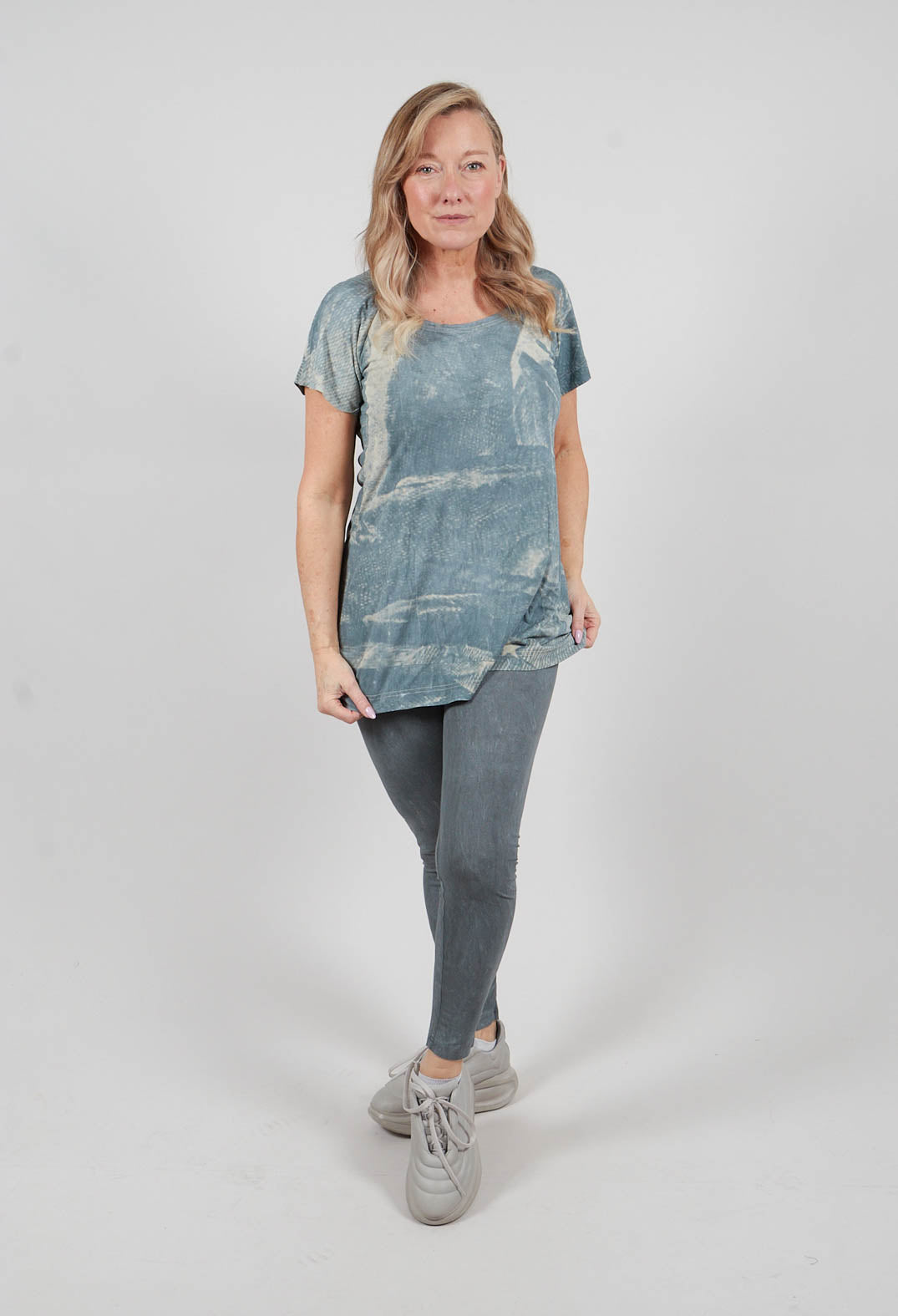 Relaxed T-Shirt in Seaweed Print - 2300509