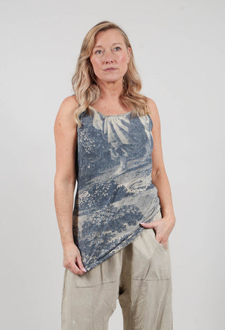 Tank Top in Black Print - 2300810