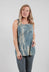 Tank Top in Seaweed Print - 2300810