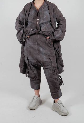 Buckle Strap Trousers in Amber Fog - 2390101