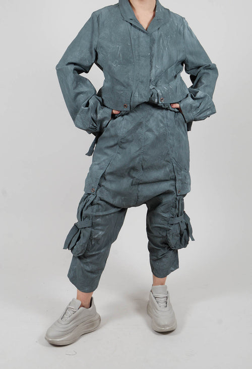 Buckle Strap Trousers in Seaweed Fog - 2390101