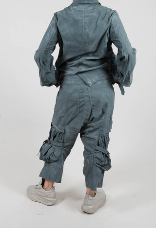 Buckle Strap Trousers in Seaweed Fog - 2390101