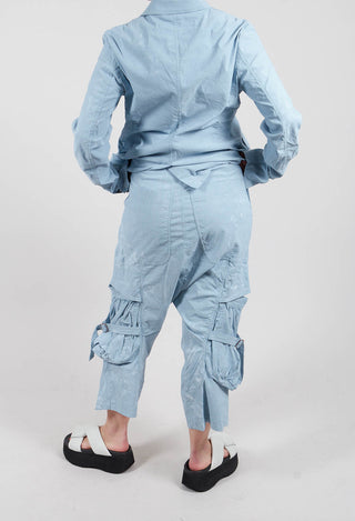 Buckle Strap Trousers in Sky Fog - 2390101