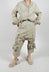 Buckle Strap Trousers in Linen Fog - 2390101