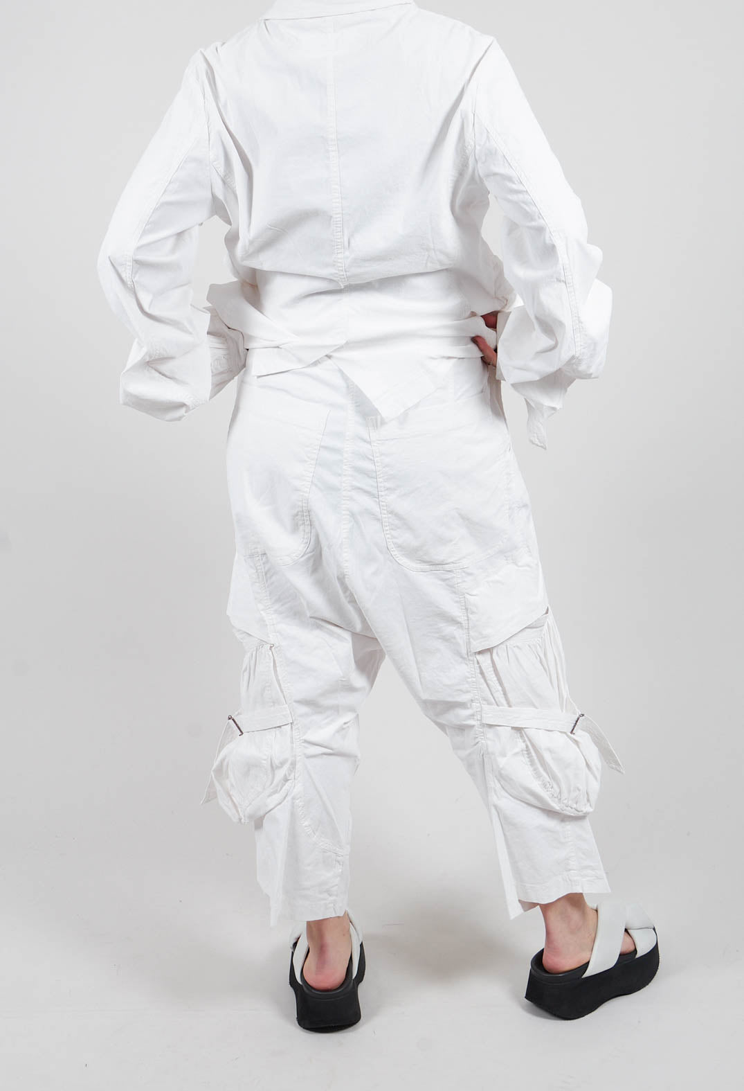 Buckle Strap Trousers in Seafoam Fog - 2390101