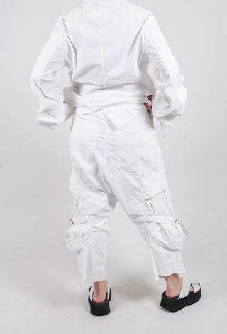 Buckle Strap Trousers in Seafoam Fog - 2390101