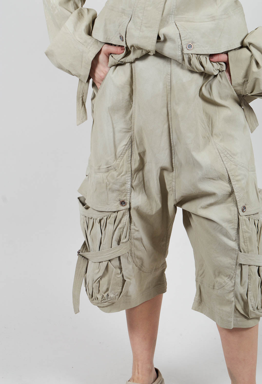 Pocket Trousers in Linen Fog - 2390103