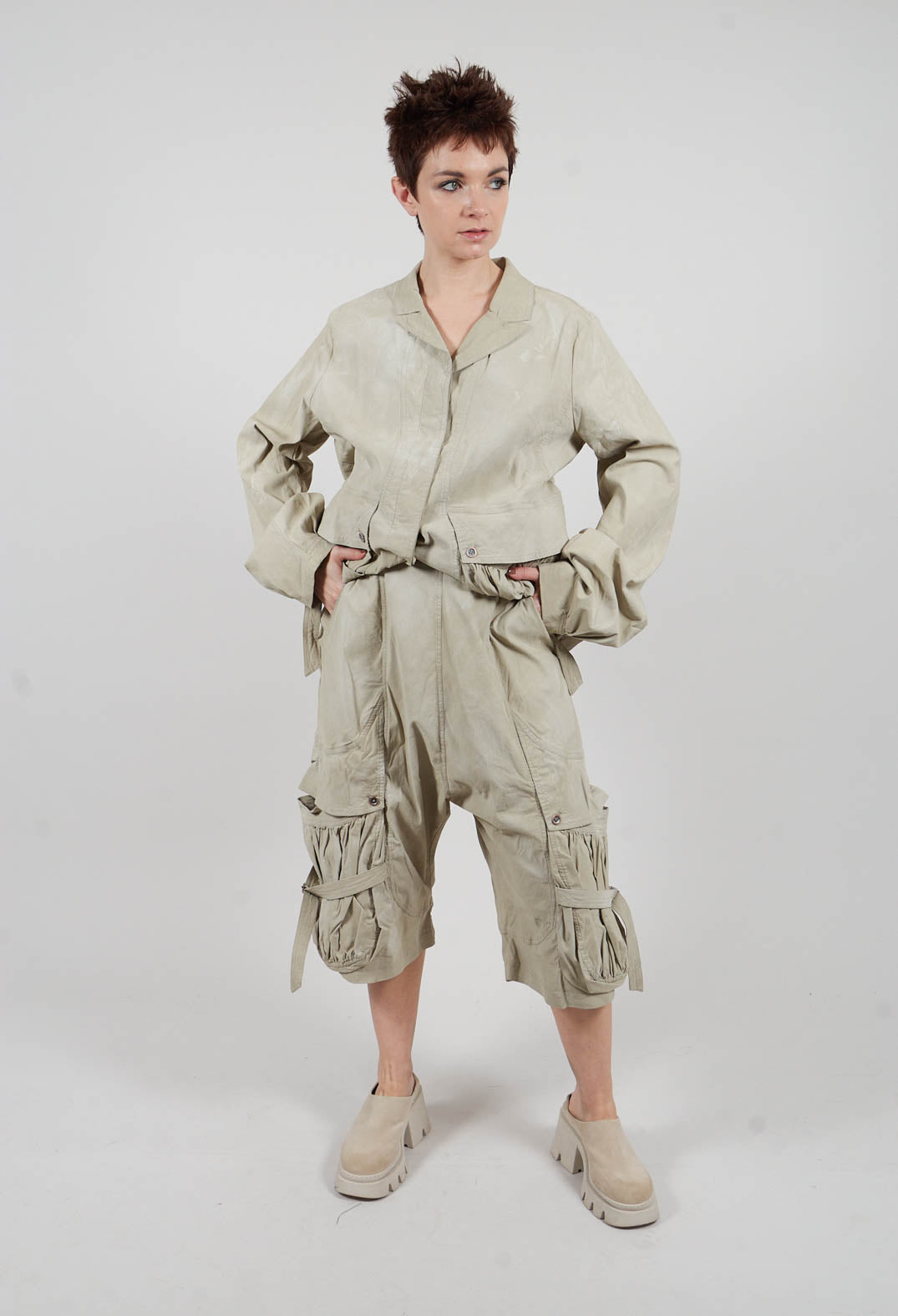 Pocket Trousers in Linen Fog - 2390103