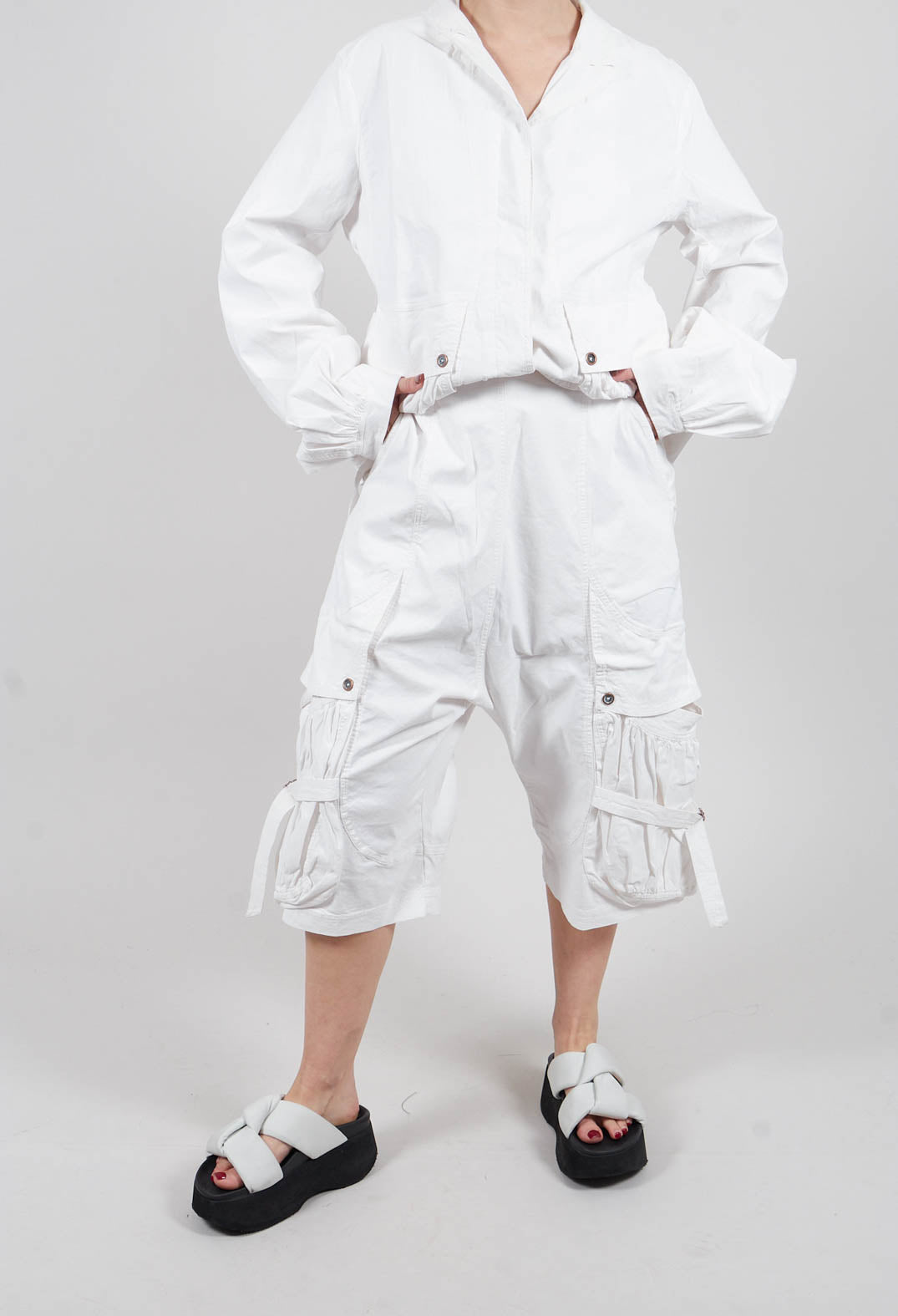 Pocket Trousers in Linen Fog - 2390103