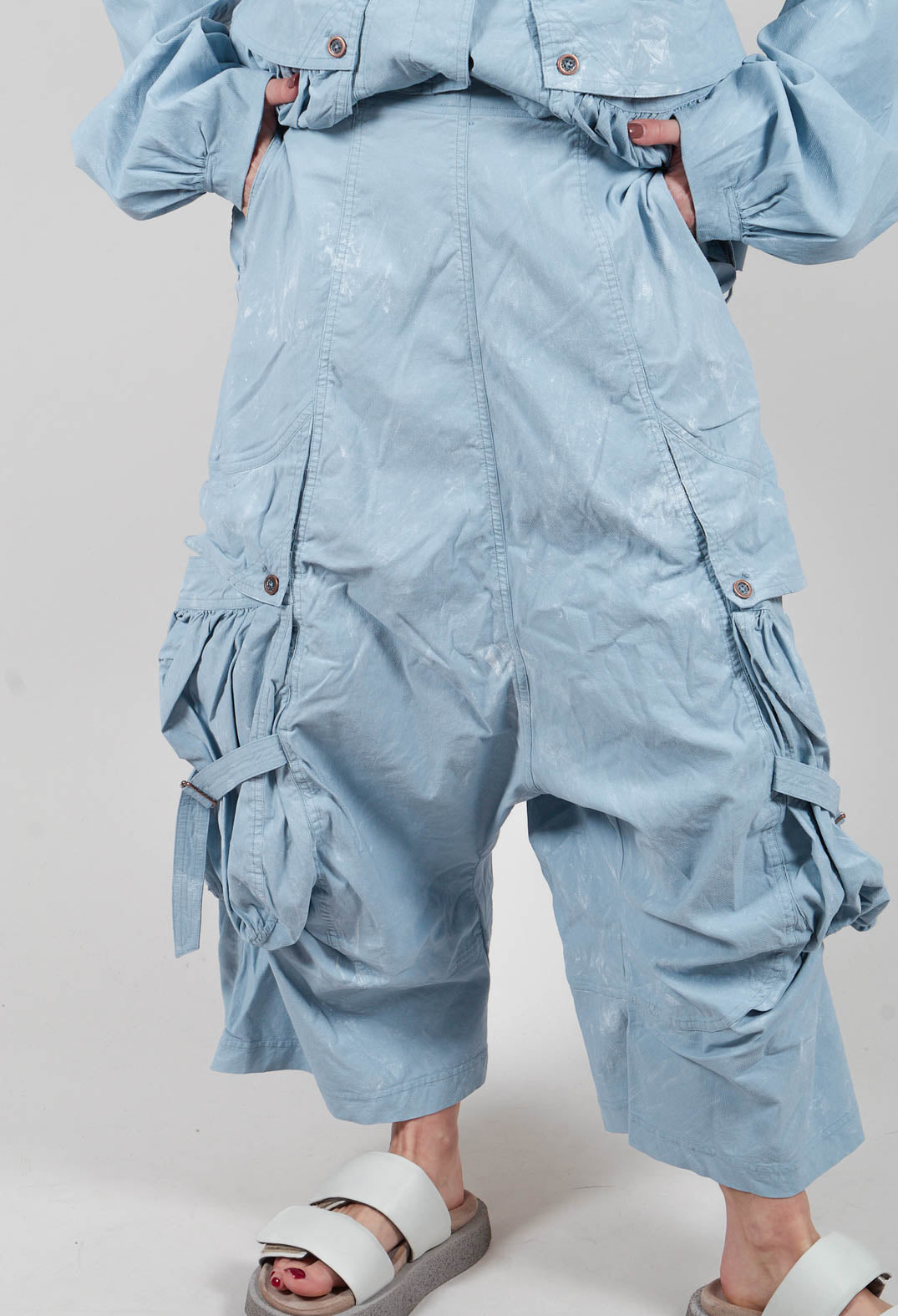 Dropcrotch Trousers in Sky Fog - 2390104