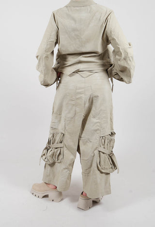 Dropcrotch Trousers in Linen Fog - 2390104