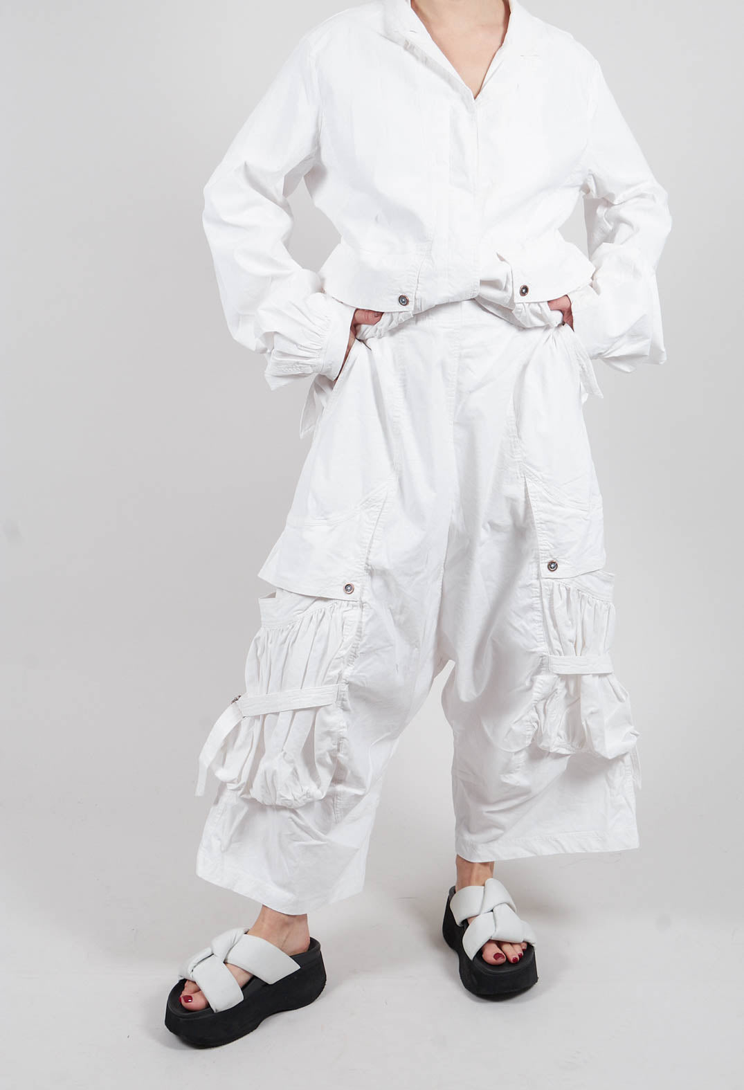 Dropcrotch Trousers in Seafoam Fog - 2390104