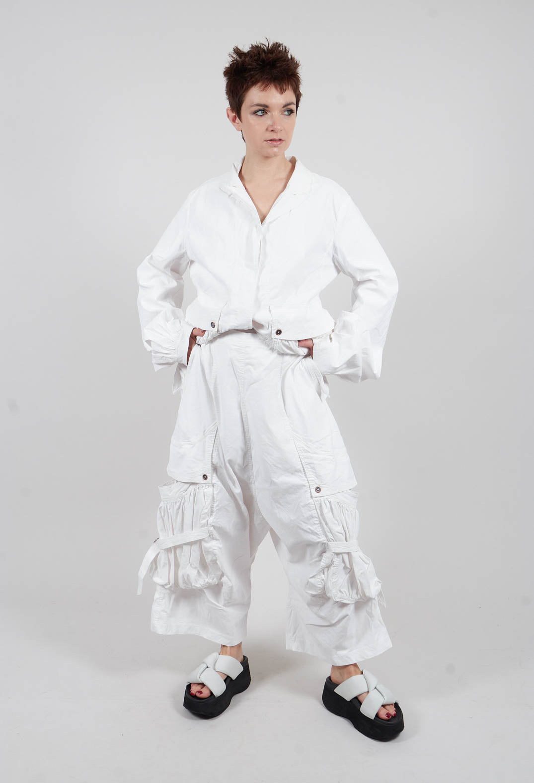 Dropcrotch Trousers in Seafoam Fog - 2390104